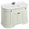 Burlington 134 4-Door Curved Vanity Unit & Minerva Worktop with Basin - Sand Large Image