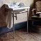 Burlington 1TH Classic 50cm Basin and Chrome Wash Stand Profile Large Image