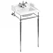 Burlington 1TH Classic 50cm Basin and Chrome Wash Stand Large Image