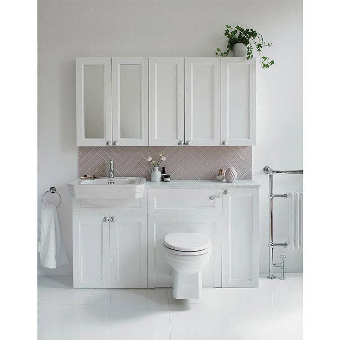 Burlington 30 Single Door Base Unit - Classic Grey Profile Large Image