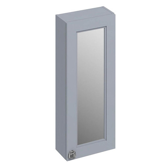 Burlington 30 Single Door Mirror Cabinet - Classic Grey Large Image