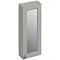 Burlington 30 Single Door Mirror Cabinet - Dark Olive Large Image