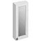 Burlington 30 Single Door Mirror Cabinet - Matt White Large Image