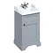 Burlington 50cm Freestanding Cloakroom Vanity Unit & Basin - Classic Grey Large Image