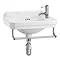 Burlington 51cm Cloakroom Basin with Towel Rail - 1 Tap Hole Large Image