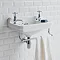 Burlington 51cm Cloakroom Basin with Towel Rail - 2 Tap Hole Large Image