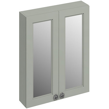 Burlington 60 2-Door Mirror Cabinet - Dark Olive Profile Large Image