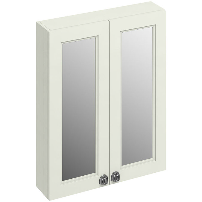 Burlington 60 2-Door Mirror Cabinet - Sand Large Image