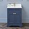 Burlington 65 2-Door Vanity Unit & Classic Basin - Blue  Profile Large Image