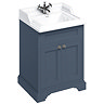 Burlington 65 2-Door Vanity Unit & Classic Basin - Blue Large Image
