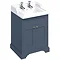 Burlington 65 2-Door Vanity Unit & Classic Basin (Blue - 2 Tap Hole) Large Image