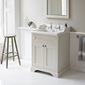 Burlington 65 2-Door Vanity Unit & Classic Basin - Classic Grey  Feature Large Image