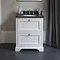 Burlington 65 2-Drawer Vanity Unit & Minerva Worktop with Basin - Matt White Standard Large Image