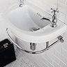 Burlington Add On Towel Rail for Round Cloakroom Basins - T7 Profile Large Image
