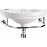Burlington Add On Towel Rail for Round Cloakroom Basins - T7 Large Image