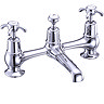 Burlington - Anglesey 2 Tap Hole Bridge Basin Mixer with Plug & Chain - AN10 Large Image