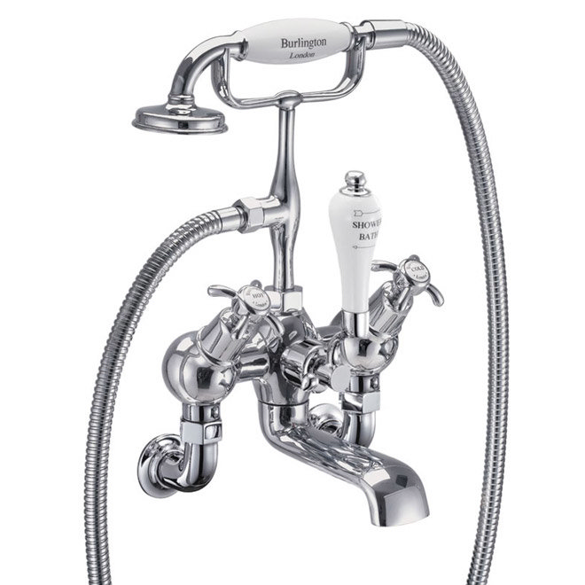 Burlington - Anglesey Angled Wall Mounted Bath/Shower Mixer - AN21 Large Image