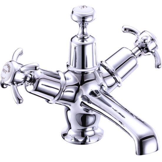 Burlington Anglesey Basin Mixer Tap with Ceramic Indice & Click Clack Waste - AN6 Large Image