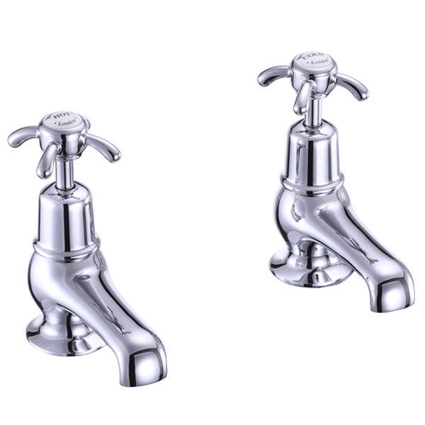 Burlington Anglesey - Chrome 3" Basin Taps - AN1 Large Image