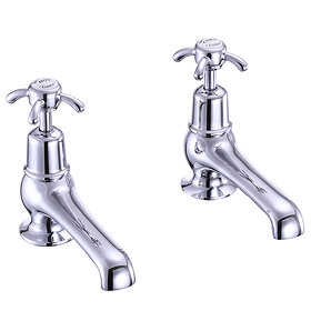 Burlington Anglesey - Chrome 5" Basin Taps - AN2 Large Image