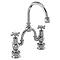 Burlington Anglesey Regal Bridge Curved Spout Basin Mixer (200mm centers) w Plug & Chain Large Image