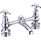 Burlington Anglesey Regent - Chrome 2 Tap Hole Bridge Basin Mixer with Plug & Chain - ANR10 Profile Large Image