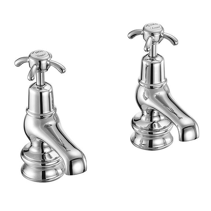 Burlington Anglesey Regent - Chrome 3" Basin Taps - ANR1 Large Image