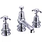 Burlington Anglesey Regent - Chrome 3 Tap Hole Basin Mixer with Pop Up - ANR12 Large Image