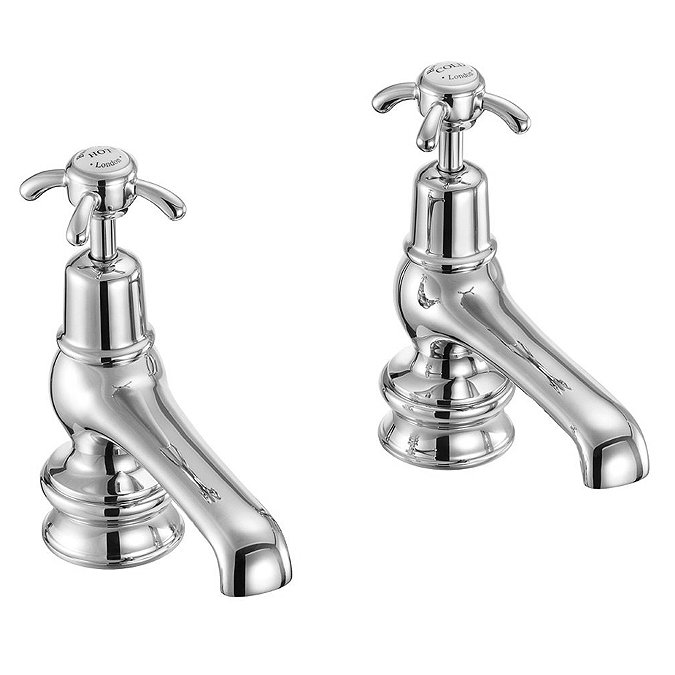 Burlington Anglesey Regent - Chrome 5" Basin Taps - ANR2 Large Image