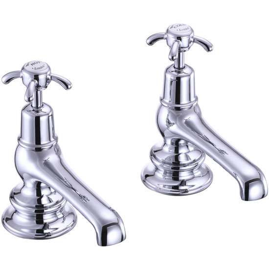 Burlington Anglesey Regent - Chrome Bath Taps - ANR3 Large Image