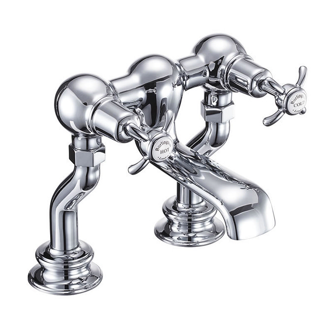 Burlington Anglesey Regent - Chrome Deck Mounted Bath Filler - ANR23 Large Image