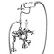 Burlington Anglesey Regent - Chrome Deck Mounted Bath/Shower Mixer - ANR15 Large Image