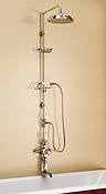 Burlington Avon Birkenhead Shower Valve with Spout-Shower Kit and Telephone Handset - H112-BI Large Image