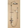 Burlington Avon Anglesey Exposed Thermostatic Valve w Riser, Straight Arm, 9" Rose & Slider Rail Lar