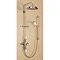 Burlington Avon Anglesey Exposed Thermostatic Valve w Riser, Straight Arm, 9" Rose & Slider Rail Lar