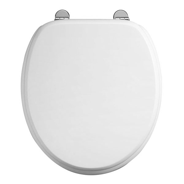 Burlington Back to Wall Pan with Gloss White Seat Profile Large Image