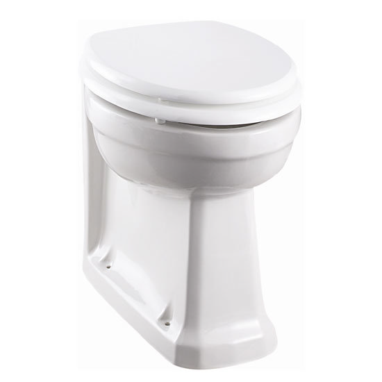 Burlington Back to Wall Pan with Gloss White Seat Large Image