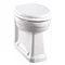 Burlington Back to Wall Pan with Gloss White Seat Large Image