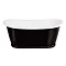 Burlington Balthazar 1675 Black Double Ended Bath  Profile Large Image