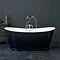 Burlington Balthazar 1675 Black Double Ended Bath Large Image