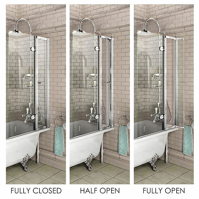 Burlington Bath Screen with Access Panel - 850 x 1450mm - BU44  Profile Large Image