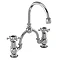 Burlington Birkenhead Black 2TH Bridge Curved Spout Basin Mixer (230mm centers) Large Image