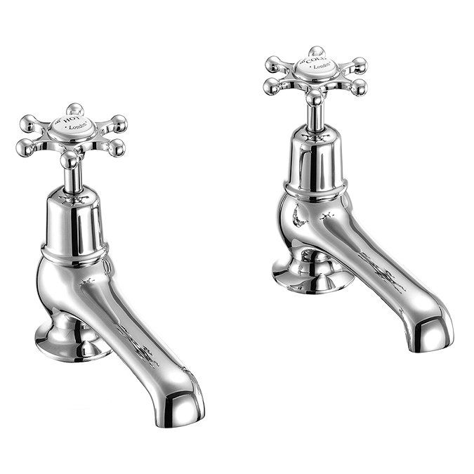 Burlington Birkenhead - Chrome 5" Basin Taps - BI2 Large Image