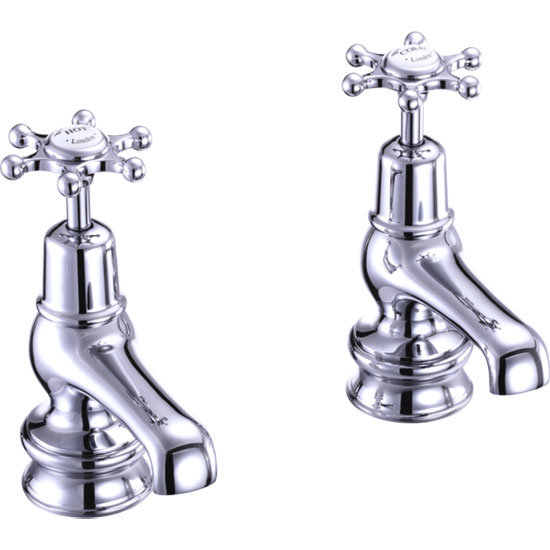 Burlington Birkenhead Regent - Chrome 3" Basin Taps - BIR1 Large Image