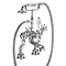 Burlington Birkenhead Regent - Deck Mounted Angled Bath/Shower Mixer - BIR19 Large Image