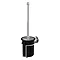 Burlington Black Toilet Brush Holder - A8-CHR-BLA Large Image