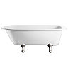 Burlington - Blenheim Single Ended 1700mm Freestanding Bath with Chrome Classical Legs Large Image