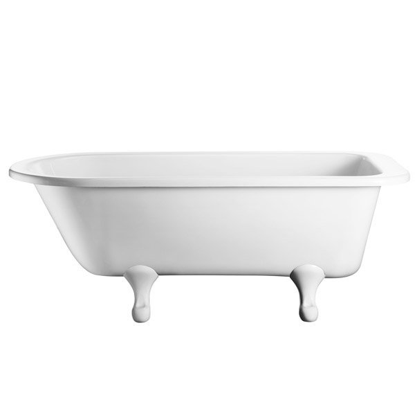 Burlington - Blenheim Single Ended 1700mm Freestanding Bath with White Classical Legs Large Image