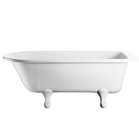 Burlington - Blenheim Single Ended 1700mm Freestanding Bath with White Classical Legs Large Image