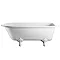 Burlington - Blenheim Single Ended 1700mm Freestanding Bath with White Traditional Legs Large Image